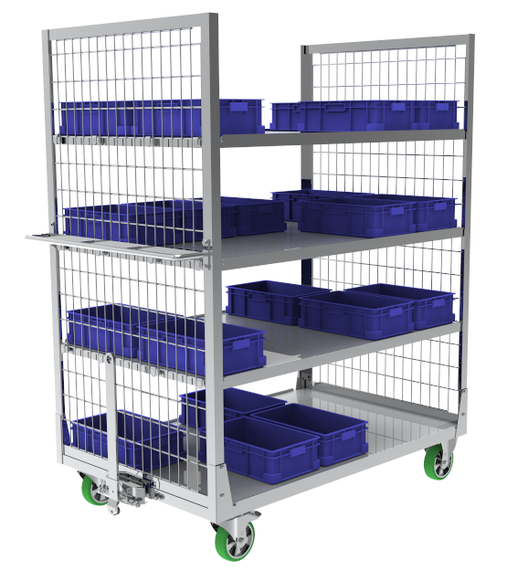 TROLLEYBOX 600 PRO – Cărucior tip container pentru logistică și picking de mare capacitate, 145 × 93 x 187.5 CM TROLLEYBOX 600 PRO – Cărucior tip container pentru logistică și picking de mare capacitate, 145 × 93 x 187.5 CM