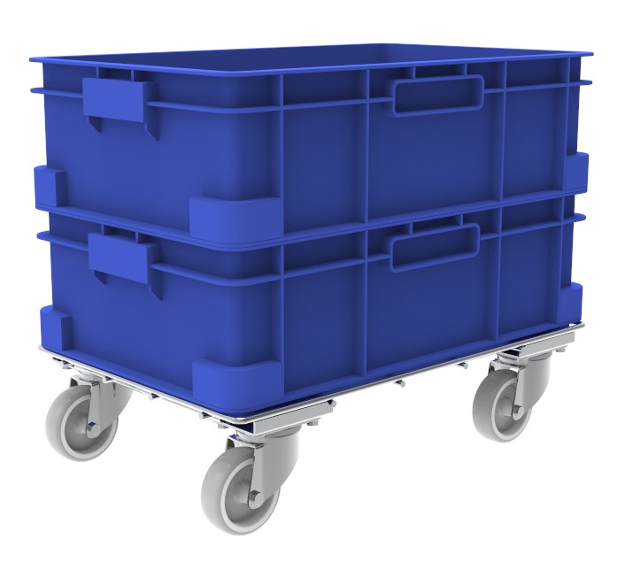 Carucior marfa platforma MINI 200 FLAT – Platformă joasă din inox sau oțel galvanizat, pentru transport rapid și silențios, 62,5 × 41 x 16 CM Carucior marfa platforma MINI 200 FLAT – Platformă joasă din inox sau oțel galvanizat, pentru transport rapid și silențios, 62,5 × 41 x 16 CM